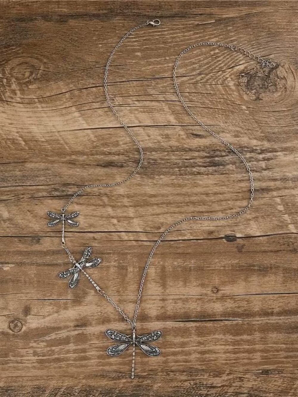 Boho Charm Dragonfly Necklace Z176 - Picture 2 of 2